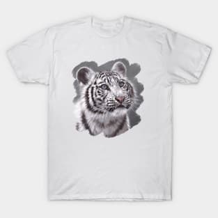 White Tiger Cub painting T-Shirt